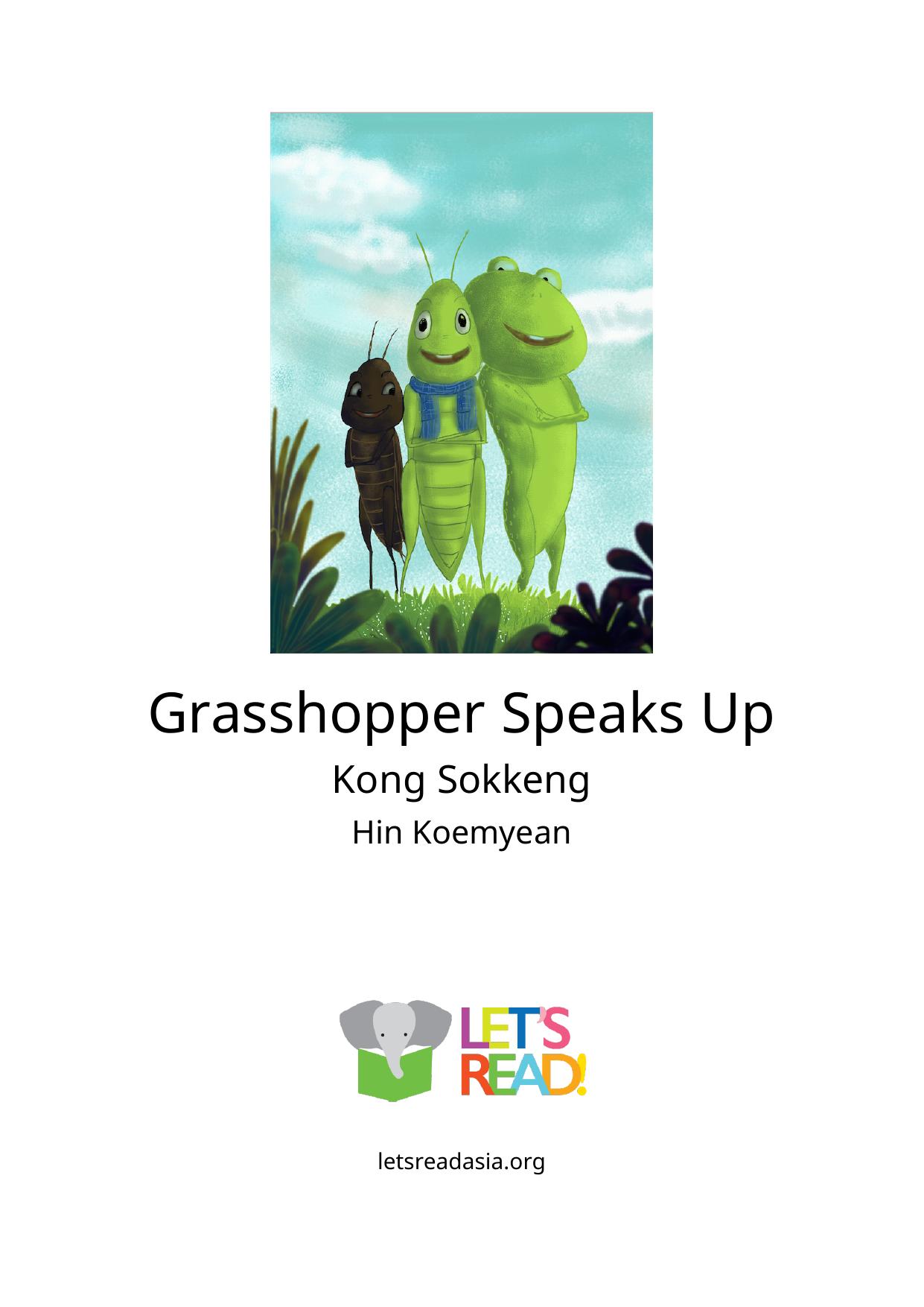 Grasshopper Speaks Up